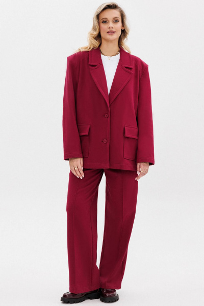 Костюм брюки и жакет oversize деловой стиль GO F3105/12-01 170-176 - фото 8