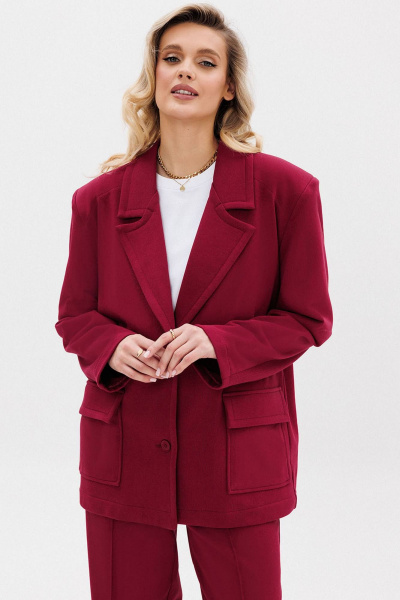 Костюм брюки и жакет oversize деловой стиль GO F3105/12-01 170-176 - фото 6