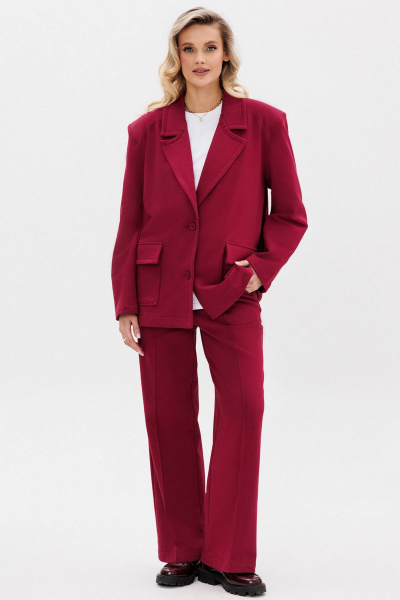 Костюм брюки и жакет oversize деловой стиль GO F3105/12-01 170-176 - фото 2