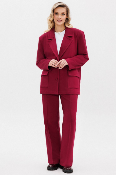 Костюм брюки и жакет oversize деловой стиль GO F3105/12-01 170-176 - фото 1