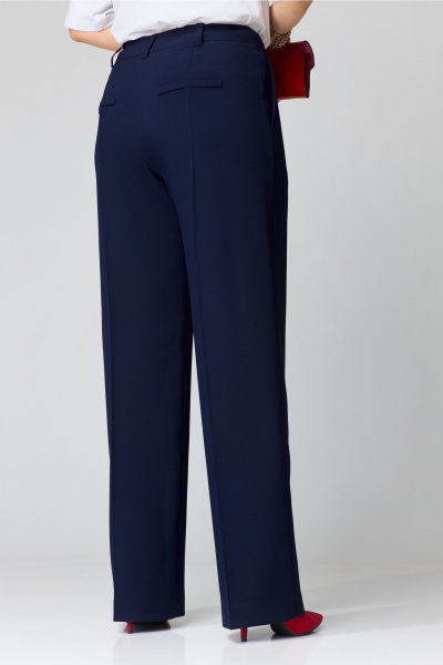 Костюм тройка из костюмной ткани и трикотажа для деловых образов Твой имидж 2078 тёмно-синий - фото 6