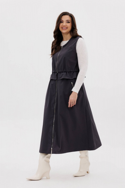 Жилет и юбка демисезонный комплект в стиле на каждый день Fantazia Mod 4963 - фото 2