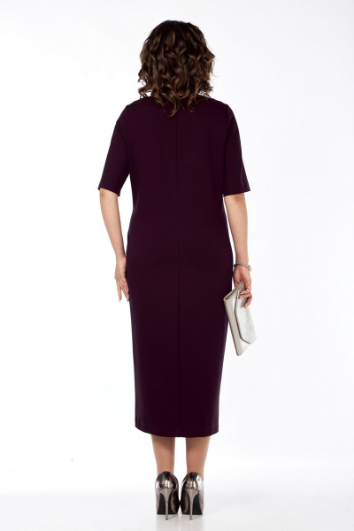 Платье полуприлегающего силуэта из текстиля с разрезом и пуговицами Jurimex 3268 - фото 2