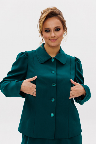 Брюки, жакет Mubliz 236 изумруд - фото 20