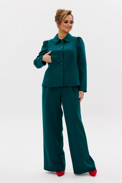 Брюки, жакет Mubliz 236 изумруд - фото 19