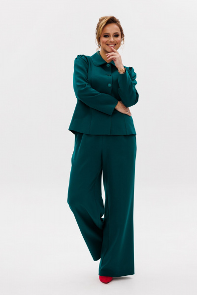 Брюки, жакет Mubliz 236 изумруд - фото 18