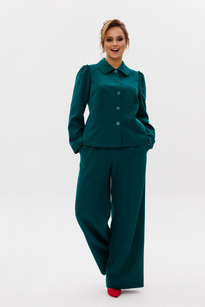 Брюки, жакет Mubliz 236 изумруд - фото 17