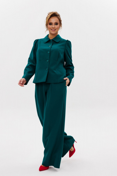 Брюки, жакет Mubliz 236 изумруд - фото 16
