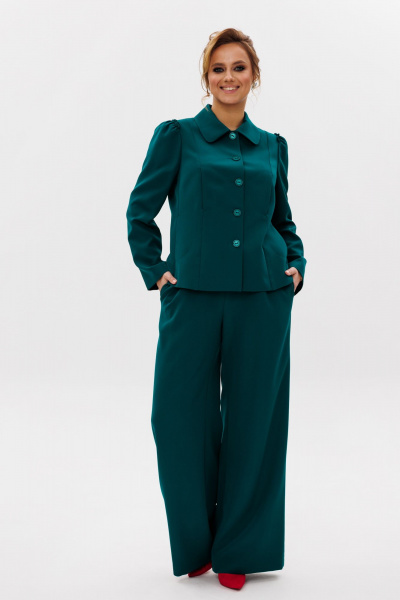 Брюки, жакет Mubliz 236 изумруд - фото 15