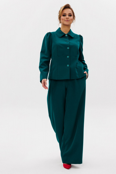 Брюки, жакет Mubliz 236 изумруд - фото 14