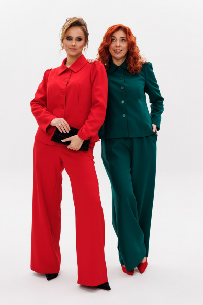 Брюки, жакет Mubliz 236 изумруд - фото 3