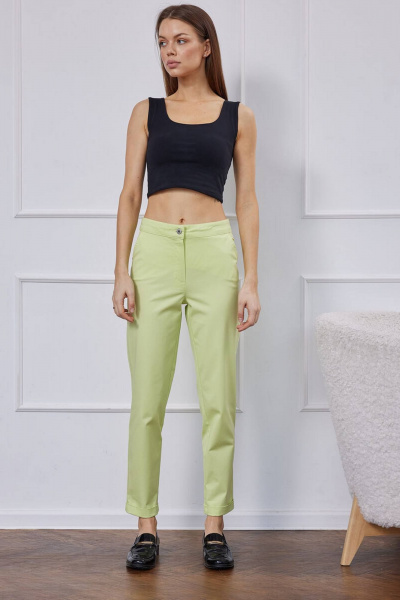 Брюки на каждый день из хлопка и текстиля демисезонные Femme & Devur 9952 4.15F(164) - фото 1