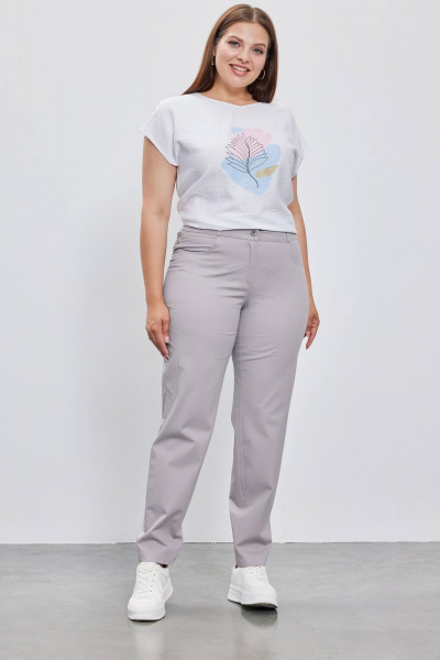 Брюки на каждый день из хлопка и текстиля демисезонные Femme & Devur 9686 2.4BF(164) - фото 1