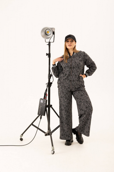 Многоцветные брюки на резинке с карманами для повседневных образов Femme & Devur 90002 1.32BF(170) - фото 2