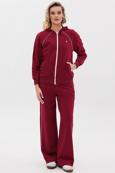 Классические брюки из трикотажа с карманами и поясом GO F2081/12-01. 170-176 - фото 1