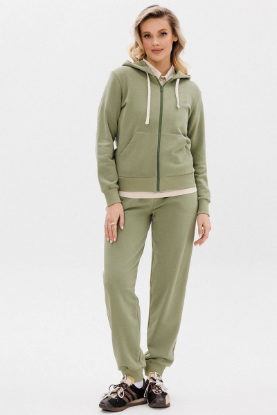 Спортивный костюм из трикотажа на молнии с карманами GO F3070/26-02. 164-170 - фото 1