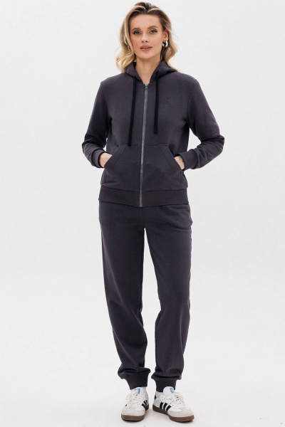 Спортивный костюм из трикотажа с капюшоном и стрелками GO F3070/30-03. 164-170 - фото 1