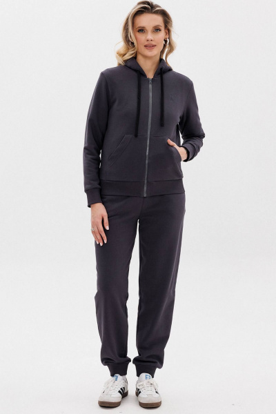 Трикотажный костюм из двухкомпонентной ткани с логотипом GO F3070/30-03. 170-176 - фото 4