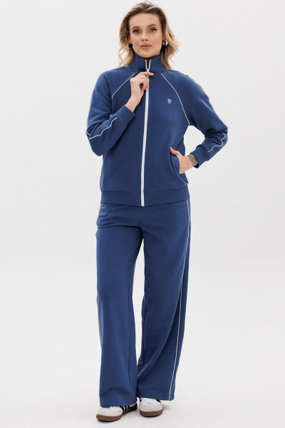 Демисезонный спортивный костюм с теннисной эстетикой GO F3082/20-01. 164-170 - фото 7