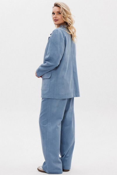 Деловой костюм из хлопкового вельвета с юбкой-миди GO F3106/29-1413. 170-176 - фото 4