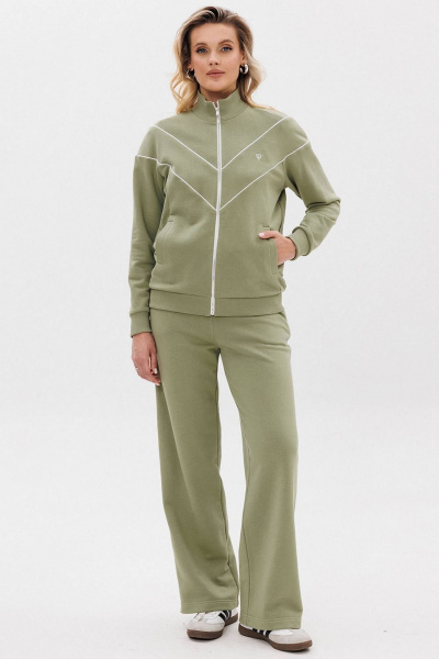 Костюм из трикотажа с брюками и джемпером спортивный GO F3125/26-02. 170-176 - фото 4