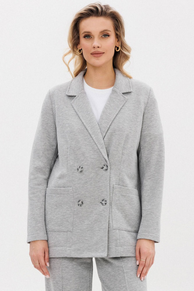 Классический жакет из трикотажа для делового образа GO F4078/50-04. 164-170 - фото 3