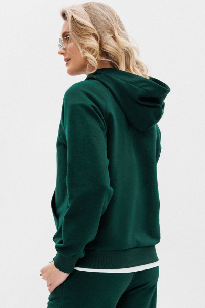 Базовое худи-реглан с принтом, эспаланом и карманом-кенгуру GO F4100а/25-02. 170-176 - фото 2