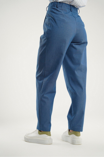 Голубые джинсы-бананы с декоративными выточками Deesses 011.1 - фото 3