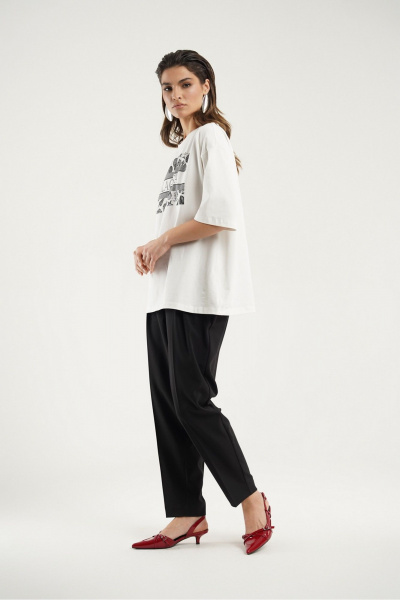 Классические брюки с складками и прорезными карманами Deesses 4329.1 - фото 5