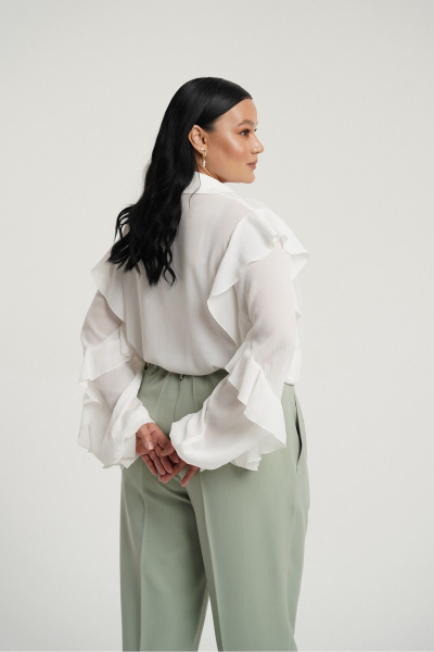 Классические брюки с стрелками и вставками тесьмы Deesses 4335 - фото 7