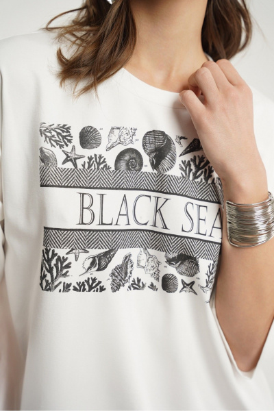 Свободная блуза из трикотажа с круглым вырезом Deesses 6366.1 - фото 2