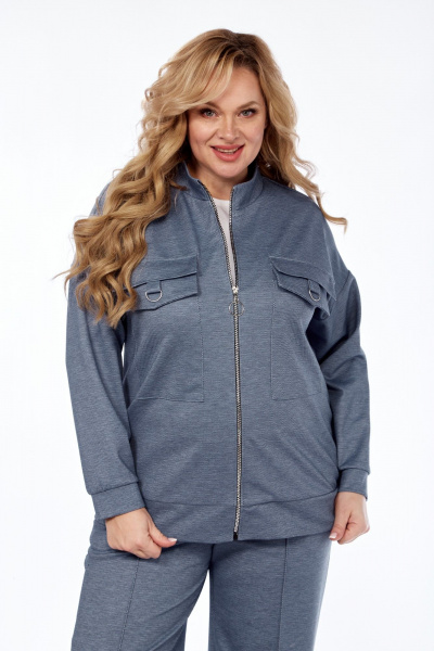 Брюки и джемпер свободный демисезонный комплект Элль-стиль 2357 - фото 3