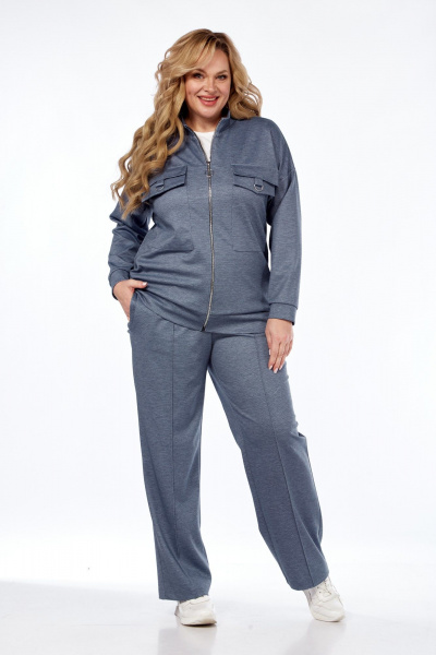 Брюки и джемпер свободный демисезонный комплект Элль-стиль 2357 - фото 2