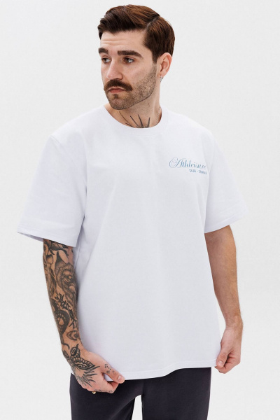 Футболка с контрастной печатью из хлопкового трикотажа GO M1001a/01-01. 176-182 - фото 5