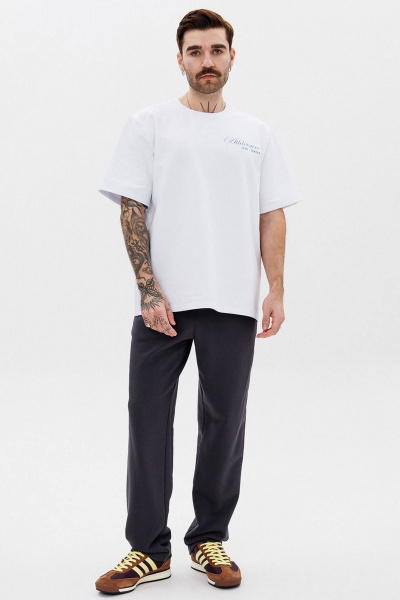 Футболка с контрастной печатью из хлопкового трикотажа GO M1001a/01-01. 176-182 - фото 3