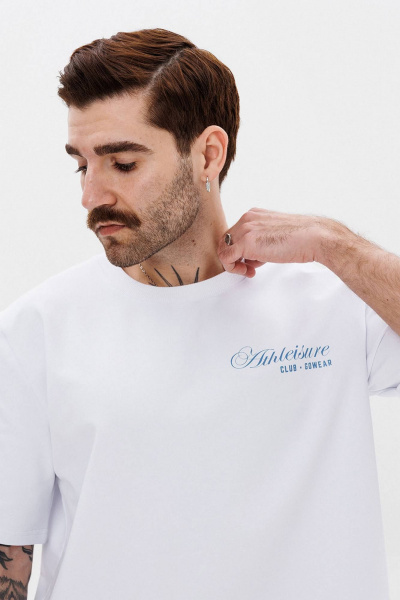 Футболка с контрастной печатью из хлопкового трикотажа GO M1001a/01-01. 176-182 - фото 2