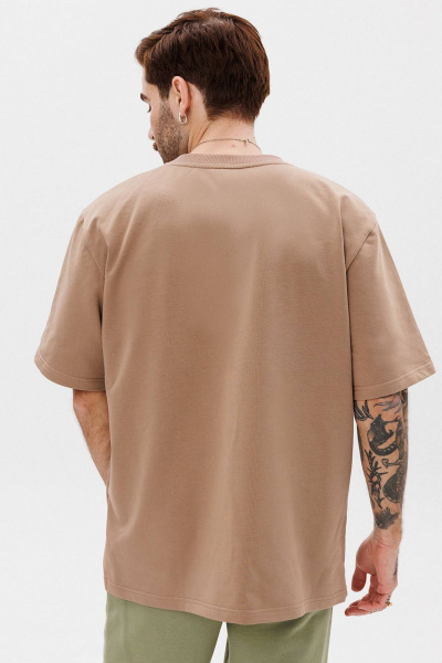 Футболка с контрастной печатью из хлопкового трикотажа GO M1001a/04-03. 176-182 - фото 2