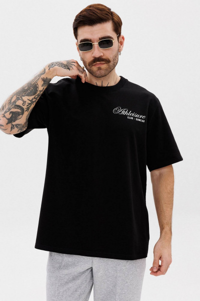 Футболка с контрастной печатью из хлопкового трикотажа GO M1001a/40-02. 176-182 - фото 1