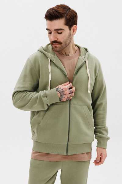 Брюки и худи костюм из хлопка с манжетами и логотипом GO M3070/26-02. 182-188 - фото 3