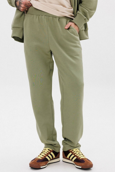 Брюки и джемпер спортивный костюм из хлопка с бомбером GO M3071/26-02. 182-188 - фото 4