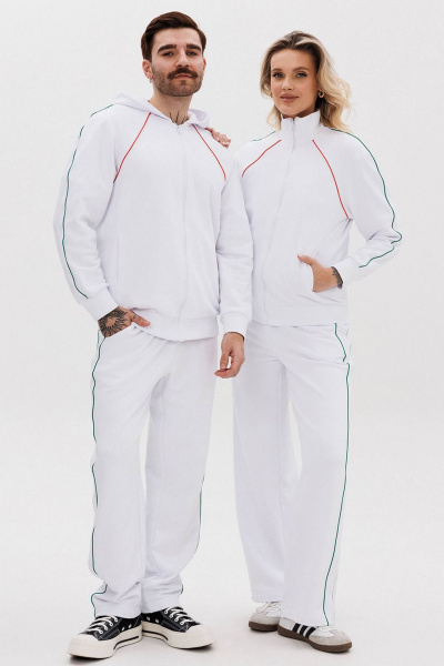 Брюки и худи спортивный костюм из хлопка с дизайном для команд GO M3081/01-01. 182-188 - фото 6