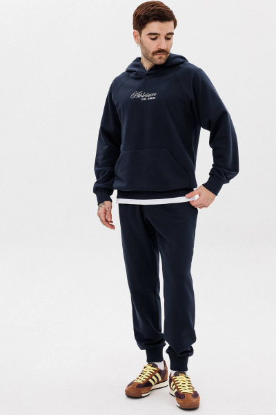 Брюки и худи спортивный костюм из трикотажа с принтом GO M3100а/20-04. 182-188 - фото 7