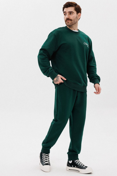 Мужской спортивный костюм из трикотажа с печатью GO M3107а/25-02. 176-182 - фото 2