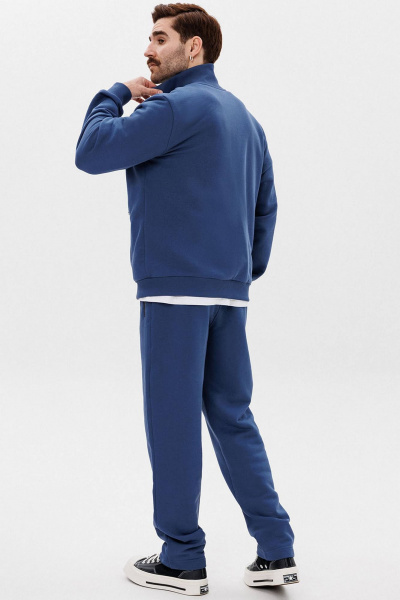 Спортивный костюм из трикотажа с металлическими молниями GO M3161/20-01. 182-188 - фото 2