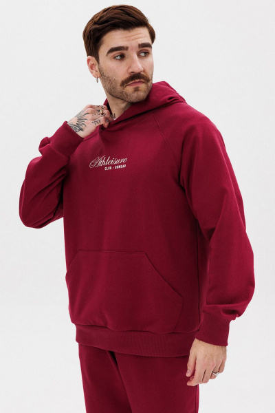 Худи реглан из хлопка с контрастной печатью для мужчин GO M4100а/12-01. 176-182 - фото 1