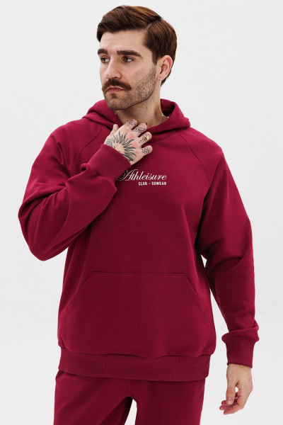 Худи хлопковый реглан с карманом кенгуру для мужчин GO M4100а/12-01. 182-188 - фото 4