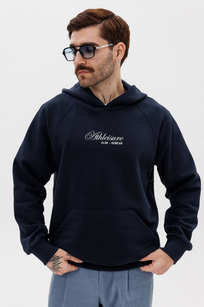 Худи хлопковый реглан с контрастной печатью для мужчин GO M4100а/20-04. 182-188 - фото 1