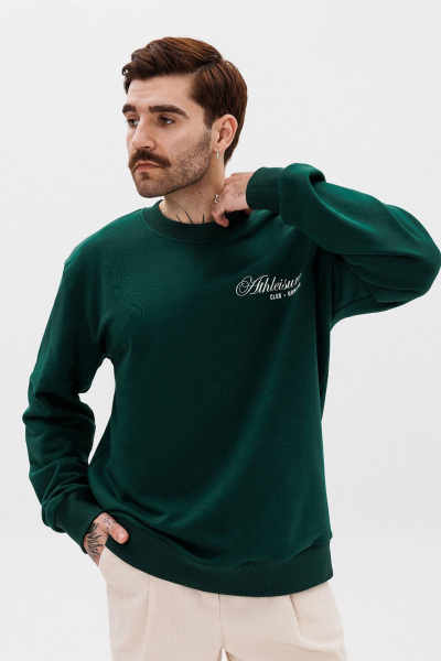 Свитшот хлопковый с контрастной печатью для мужчин GO M4107а/25-02. 182-188 - фото 4