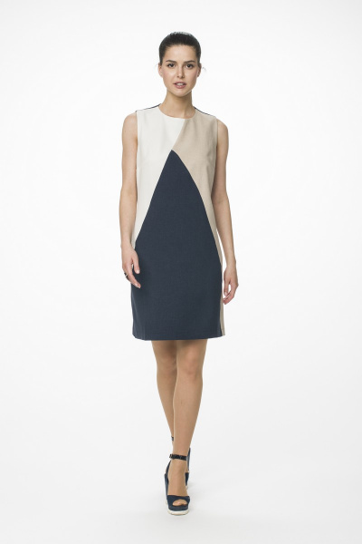 Платье Stilville 1537 синий - фото 4