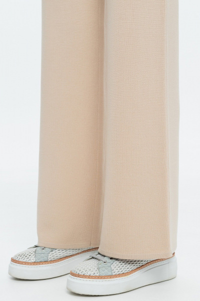 Брюки вязаные комфортные с эластичным поясом AREOLA 10790 арахис - фото 10